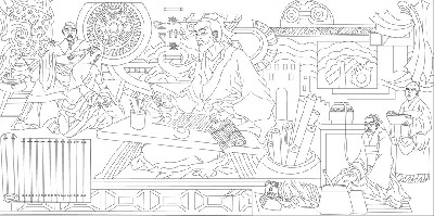 中醫(yī)文化浮雕雕塑原創(chuàng)手繪設(shè)計(jì)稿