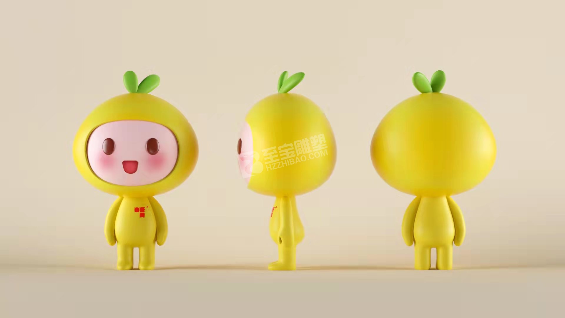 臺州文旦觀光風(fēng)情帶建設(shè)玻璃鋼IP娃娃雕塑項目